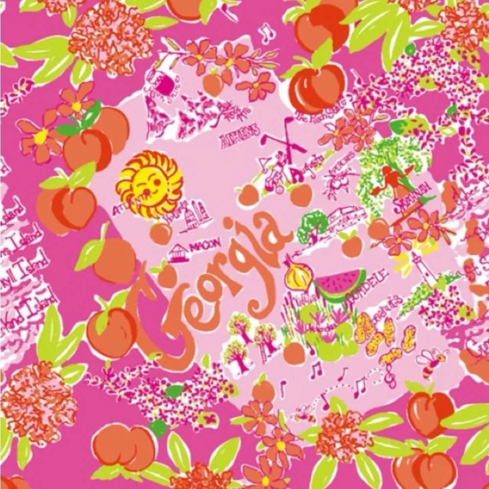 Lilly Pulitzer Lilly Loves Georgia Murfee Scarf Silk Cashmere Tassel Pink
